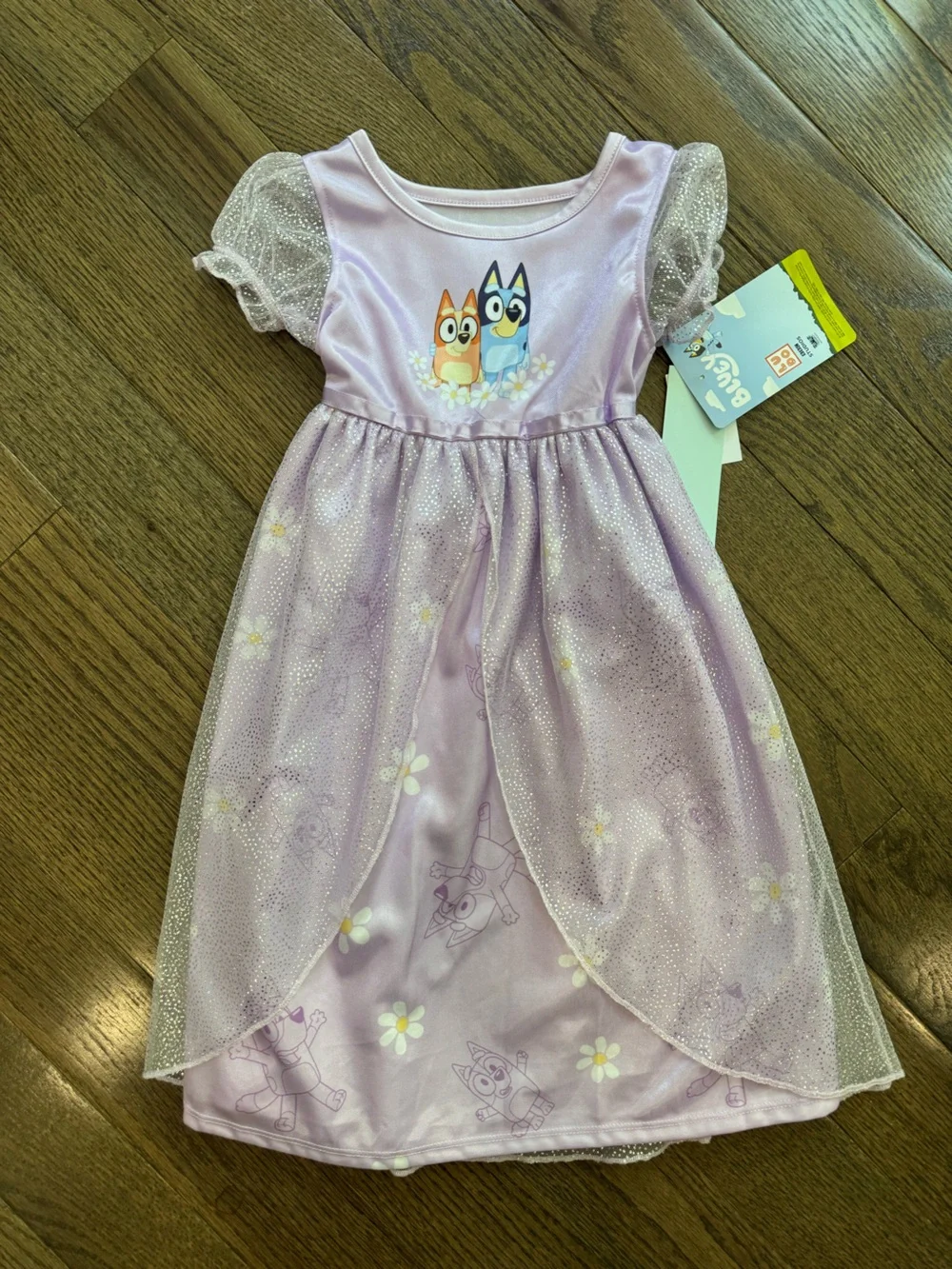 Bluey & Bingo purple nightgown pajama dress - 2T NWT - Picture 2 of 3